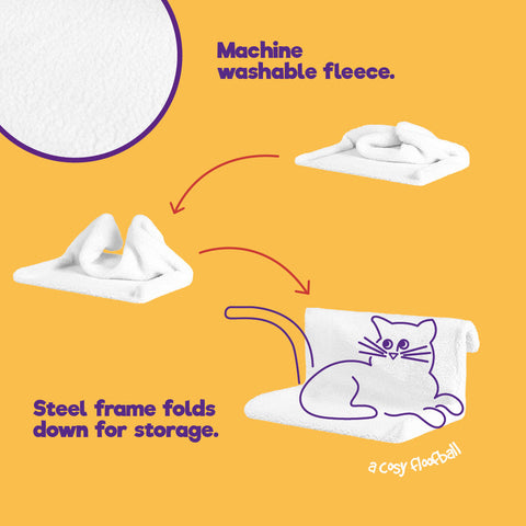 Cat Radiator Bed - Arctic Fleece