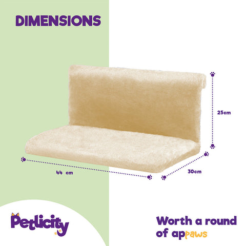 Petlicity Warm and Cosy Pet Cat and Dog Radiator Bed - Strong and Durable - Beige