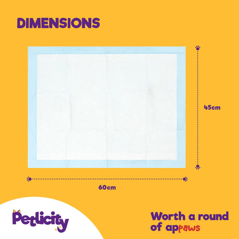 Puppy Dog/Kitten Toilet Training Pads - Pack of 50 Small